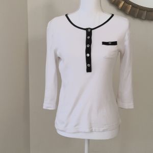 Small black and white Lauren Ralph Lauren long sleeve shirt